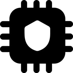 secure microprocessor vector image