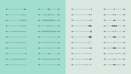 set of arrows for web design vector image