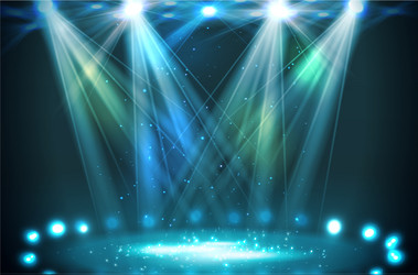 Blue stage lighting Royalty Free Vector Image - VectorStock