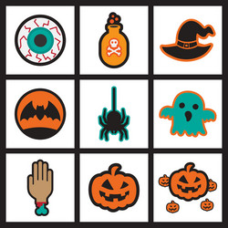 flat with shadow concept and mobile application vector image