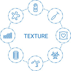 Texture icons Royalty Free Vector Image - VectorStock
