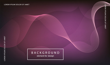 abstract background wave element for design vector image