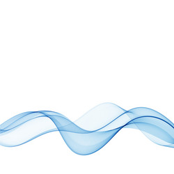 Abstract smooth color wave curve flow blue vector