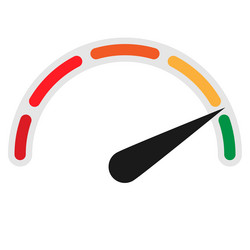 gauge meter level indicator icon symbol vector image