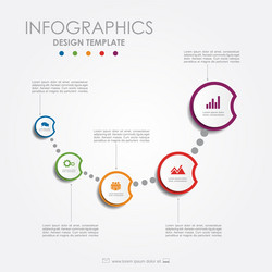 infographic template can be used for workflow vector image