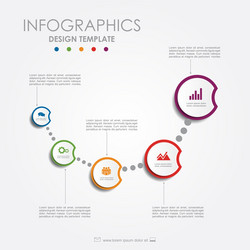 Infographic template can be used for workflow vector