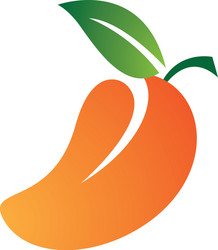 Mango symbol Royalty Free Vector Image - VectorStock
