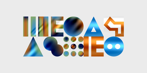triangles circles squares rectangles design vector image