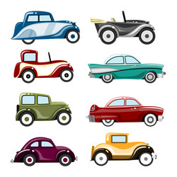 Colorful Racing Cars Collection Royalty Free Vector Image