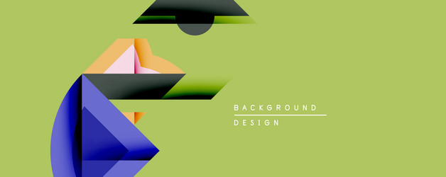 abstract geometric shapes overlap creating vector image