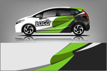 Racing Stripe Car Decal Wrap Vector Image