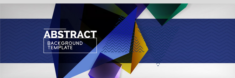 dark color geometric abstract background 3d vector image