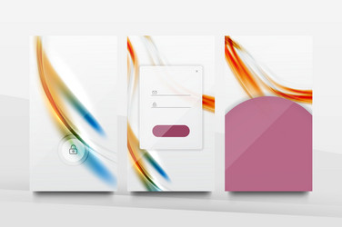 mobile application interface background design vector image