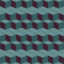 3D Geometric Block Pattern vector image