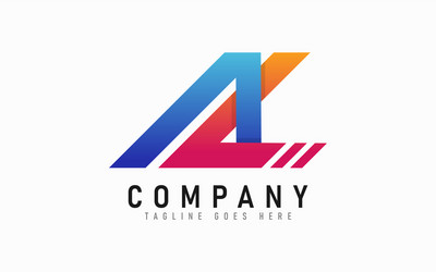 abstract initial a and c combination logo design vector image