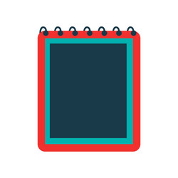 flat with shadow icon and mobile application vector image