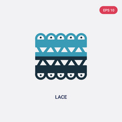 two color lace icon from user interface concept vector image