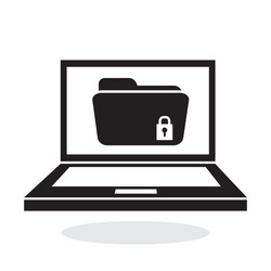 flat about security system vector image