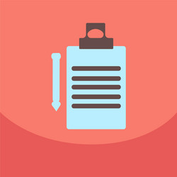flat style blank realistic notepad notebook vector image