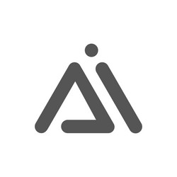 Ai letter logo premium design Royalty Free Vector Image