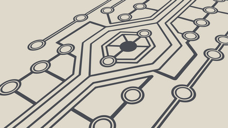 modern circuit board pattern background for tech vector image
