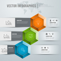 abstract infographic design workflow layout vector image