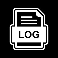 log file document icon vector image