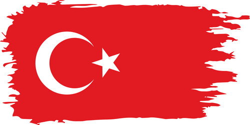 Turkey flag vector