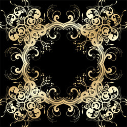 Vintage golden frame Royalty Free Vector Image