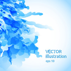 abstract background of blue blobs vector image