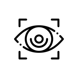 loop icon thin linear style design isolated vector image