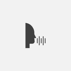 speech recognition base icon simple sign vector image