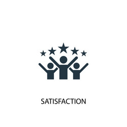 Satisfaction Icon - Simple Element vector image
