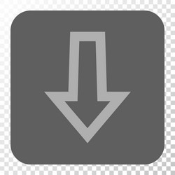 arrow down rounded square button vector image