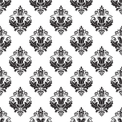 damask seamless pattern abstract background vector image