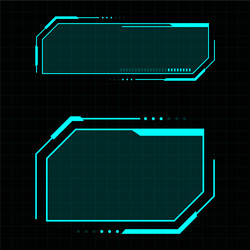 futuristic user interface vector image