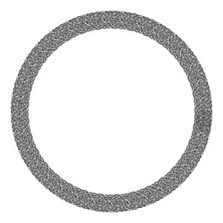 black and white frame round pattern in form vector image