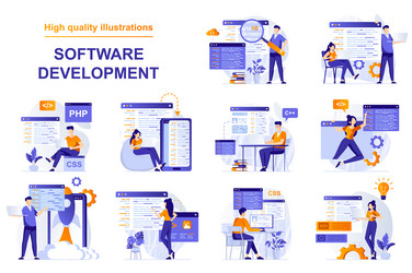 Software Development Process Vector Images (over 12,000)