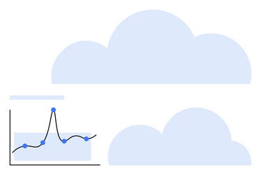 data trends in cloud computing analyzing network vector image