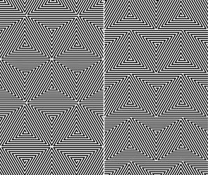triangle elements pattern vector image