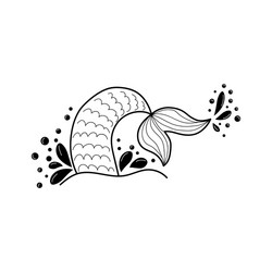 Mermaid Tail Silhouette Vector Images (over 1,100)