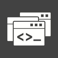 programming windows vector image