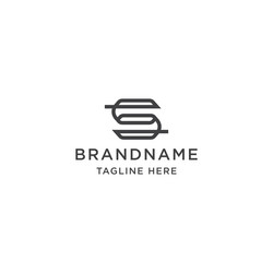 Letter s initial logo icon design template Vector Image