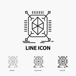 object prototyping rapid structure 3d icon vector image