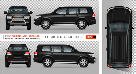 Off road pick up truck Royalty Free Vector Image