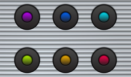 technology abstract background color buttons vector image