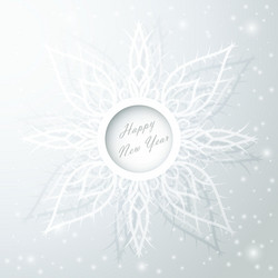 abstract background with snowflake vector