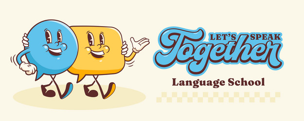 talk language learning group of characters vector image