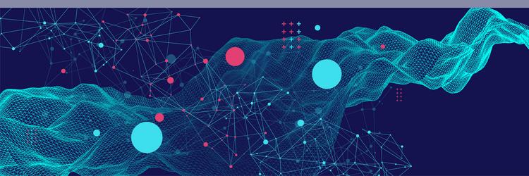 template for science and technology presentation vector image