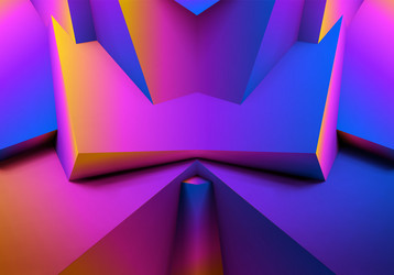 abstract geometric background with colorful 3d vector image